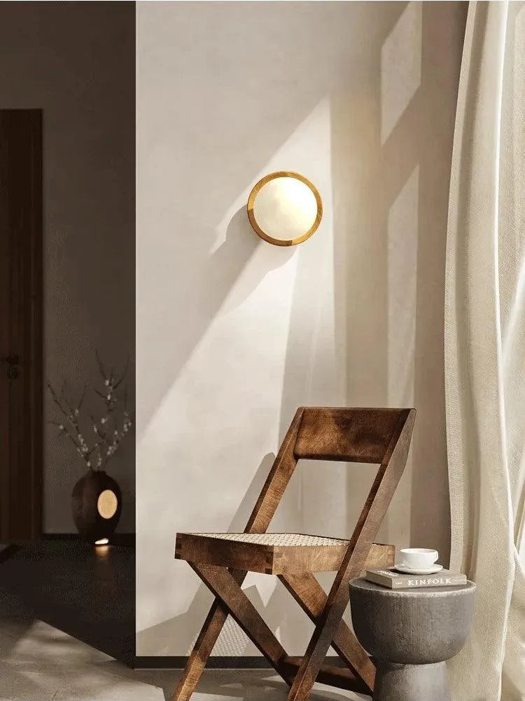 Nordic Retro Wooden Wall Lighting │ Modern LED Indoor Wall Sconces Lamp Light Bedroom Decor - Besontique Home