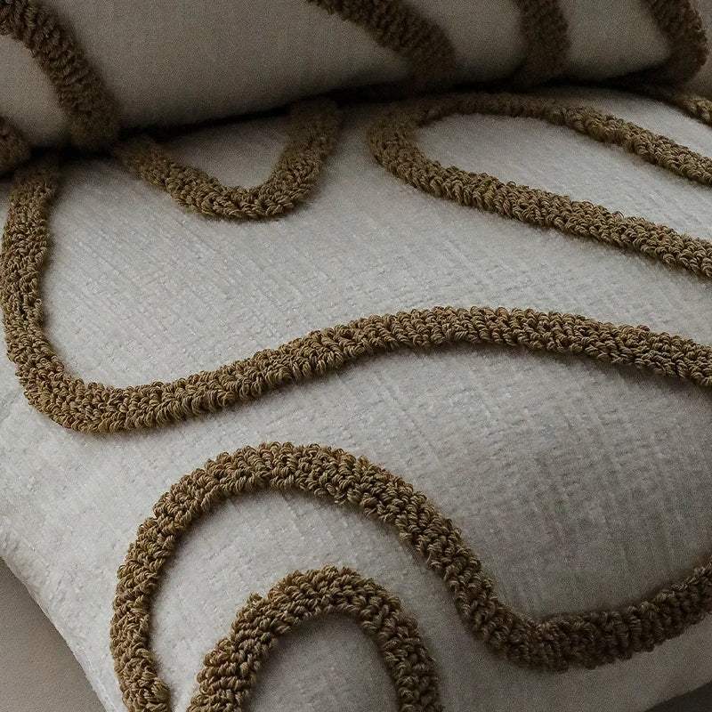 nordic-simple-line-chenille-cushion-cover-minimal-tufted-throw-pillow-covers-besontique-home-53074 - Besontique Home
