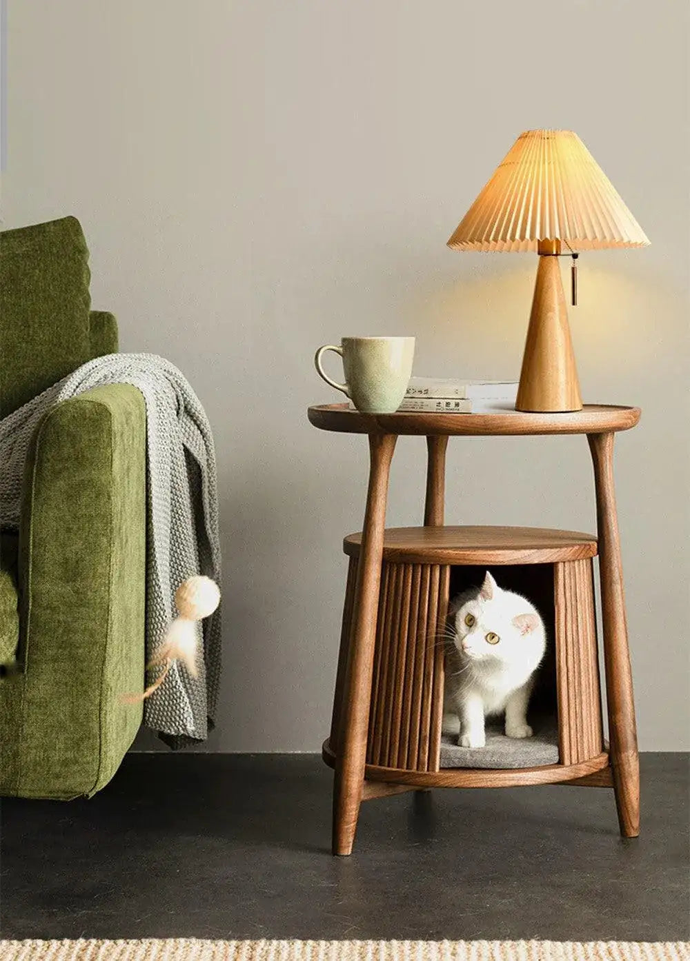 nordic-solid-retro-pleated-table-lamp-light-wood-vintage-design-lighting-for-home-decoration-besontique-home-19283 - Besontique Home