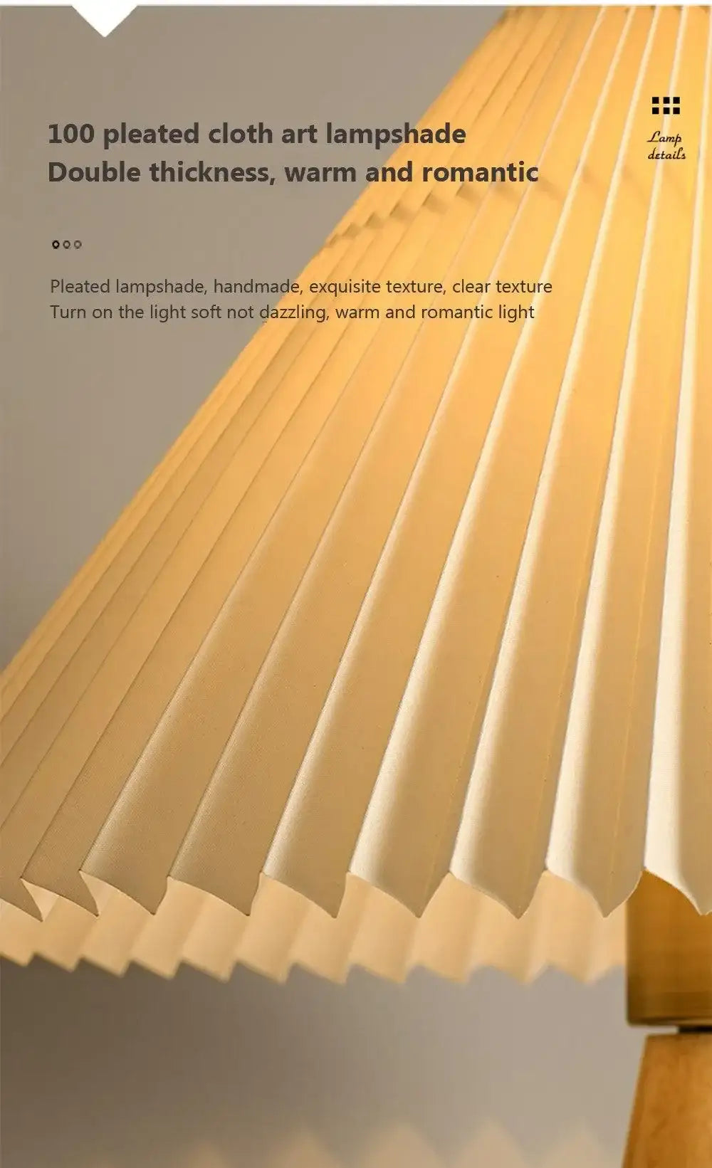 nordic-solid-retro-pleated-table-lamp-light-wood-vintage-design-lighting-for-home-decoration-besontique-home-93663 - Besontique Home