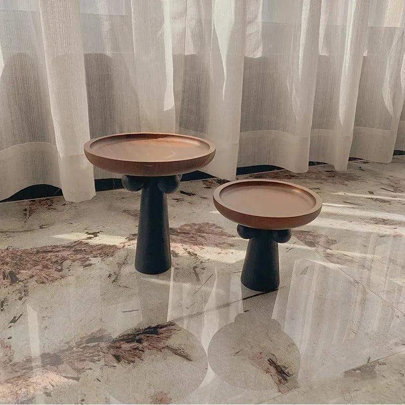 Nordic Style High Foot Solid Wooden Tray │ Modern Vintage Home Decorative Ornaments Organizer - Besontique Home