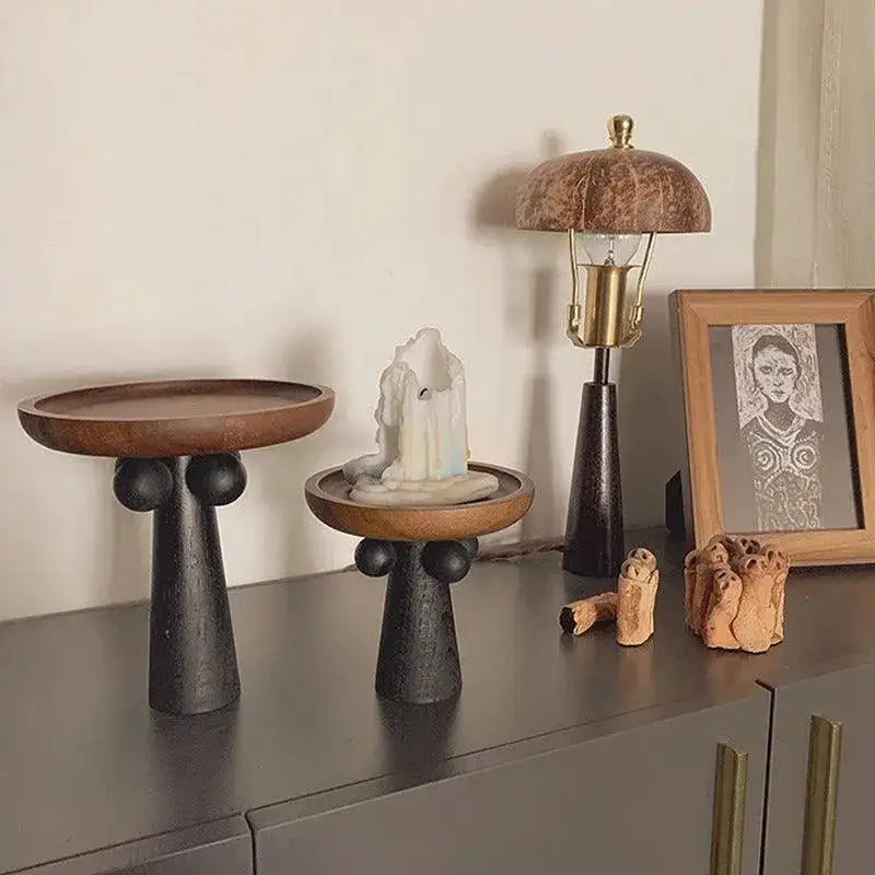 nordic-style-high-foot-solid-wooden-tray-modern-vintage-home-decorative-ornaments-organizer-besontique-home-77730 - Besontique Home