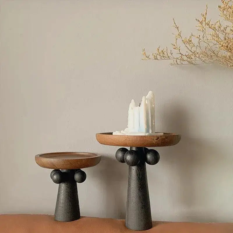 nordic-style-high-foot-solid-wooden-tray-modern-vintage-home-decorative-ornaments-organizer-besontique-home-84093 - Besontique Home