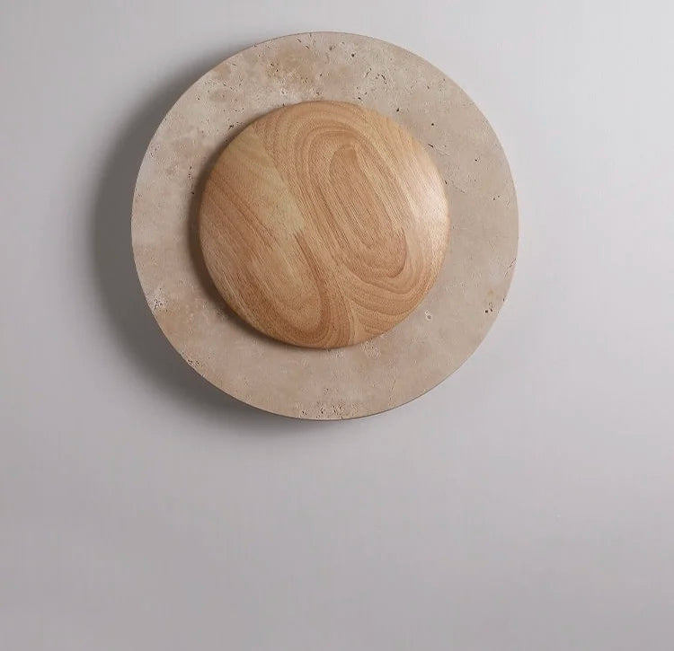 Nordic Wood Cave Stone Wall Light │ Modern Retro Style Wall Mounted Creative Lamp - Besontique Home