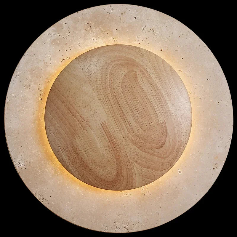 Nordic Wood Cave Stone Wall Light │ Modern Retro Style Wall Mounted Creative Lamp - Besontique Home