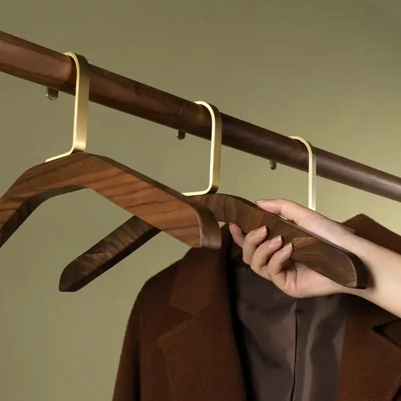 premium-wood-gold-metal-hook-coat-clothes-hanger-modern-retro-wooden-wardrobe-clothing-organizer-besontique-home-22666 - Besontique Home