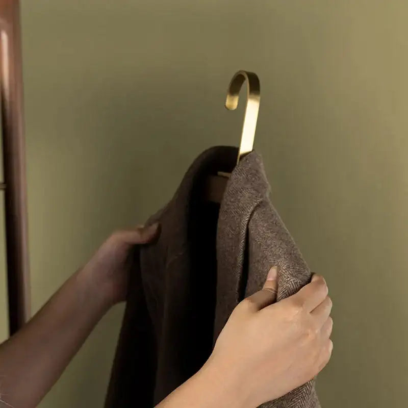premium-wood-gold-metal-hook-coat-clothes-hanger-modern-retro-wooden-wardrobe-clothing-organizer-besontique-home-35800 - Besontique Home