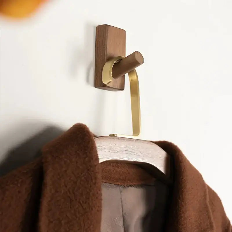 premium-wood-gold-metal-hook-coat-clothes-hanger-modern-retro-wooden-wardrobe-clothing-organizer-besontique-home-53723 - Besontique Home
