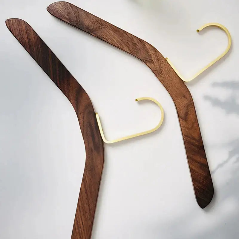 premium-wood-gold-metal-hook-coat-clothes-hanger-modern-retro-wooden-wardrobe-clothing-organizer-besontique-home-81674 - Besontique Home