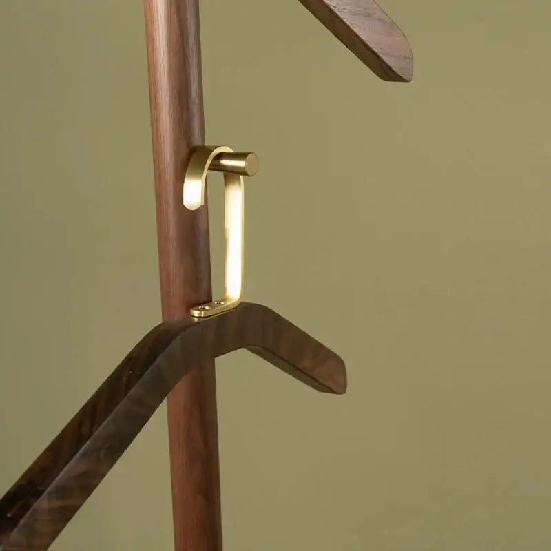 premium-wood-gold-metal-hook-coat-clothes-hanger-modern-retro-wooden-wardrobe-clothing-organizer-besontique-home-85110 - Besontique Home