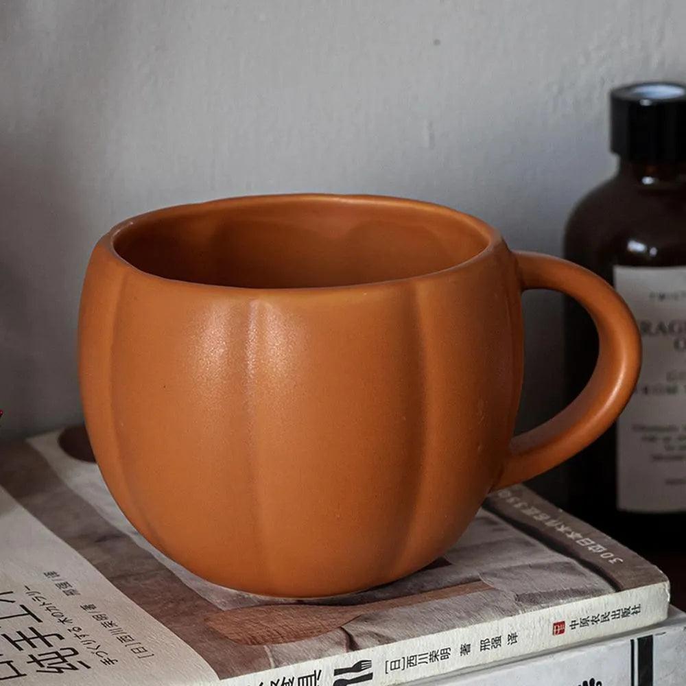 Pumpkin Shape Autumn Fall Coffee Mug │ Halloween Themed Pumpkin Cup │ Kitchenware - Besontique Home