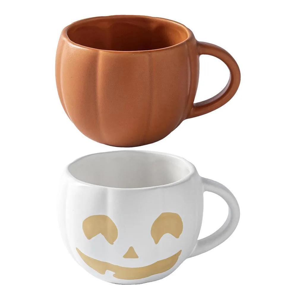 Pumpkin Shape Autumn Fall Coffee Mug │ Halloween Themed Pumpkin Cup │ Kitchenware - Besontique Home