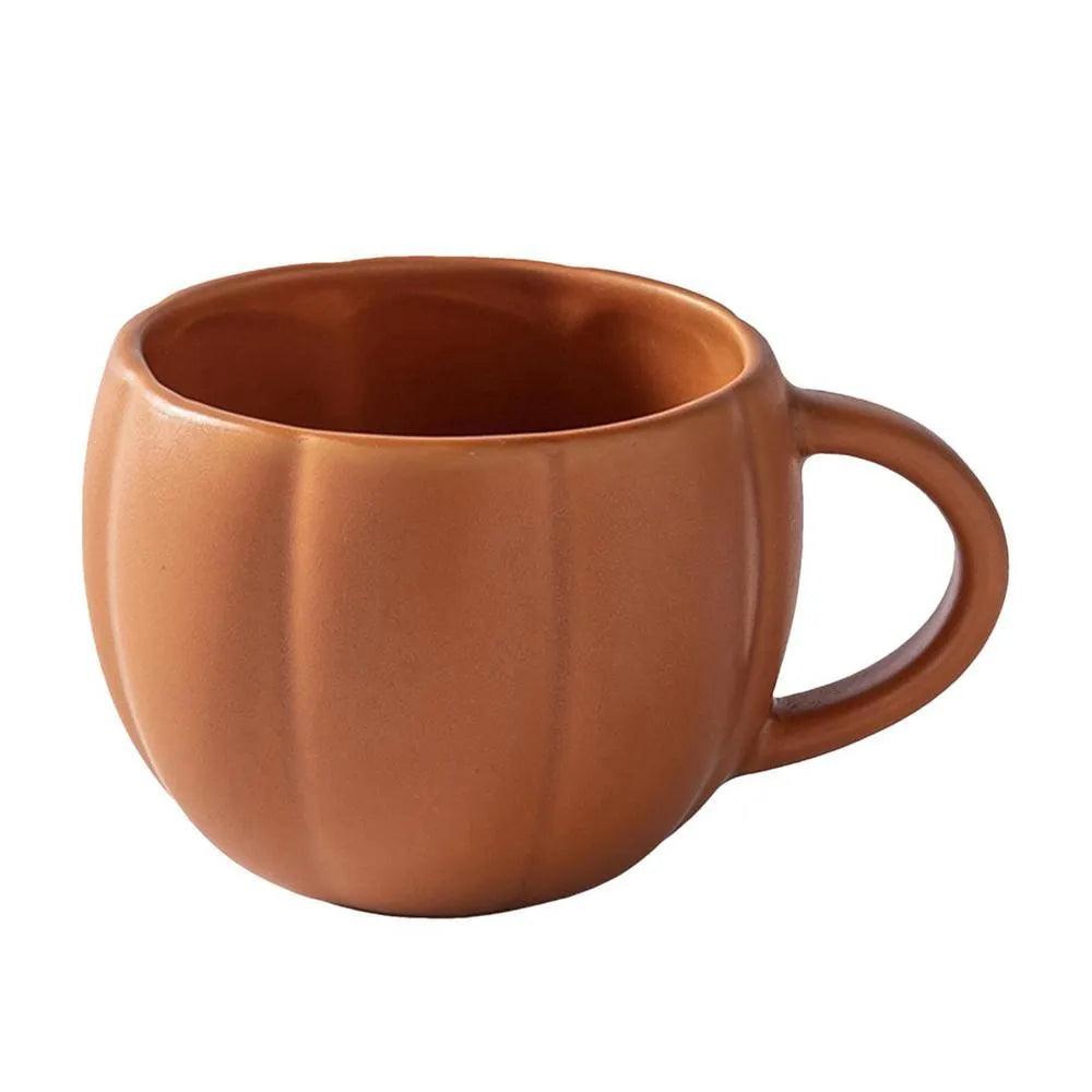 Pumpkin Shape Autumn Fall Coffee Mug │ Halloween Themed Pumpkin Cup │ Kitchenware - Besontique Home