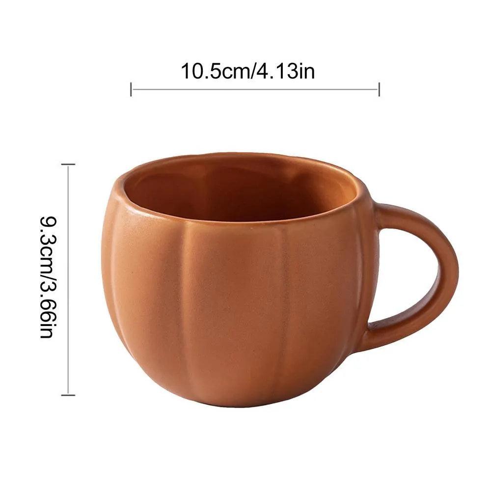 Pumpkin Shape Autumn Fall Coffee Mug │ Halloween Themed Pumpkin Cup │ Kitchenware - Besontique Home