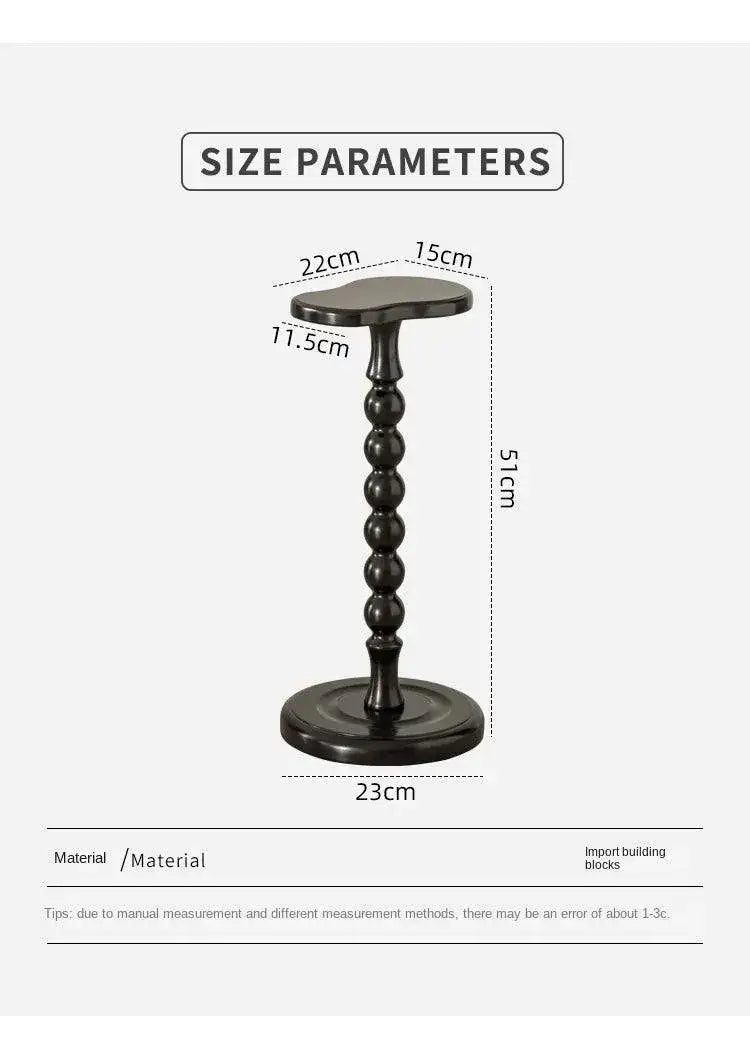 retro-solid-wood-small-side-table-round-medieval-solid-wood-small-coffee-table-furniture-besontique-home-11100 - Besontique Home