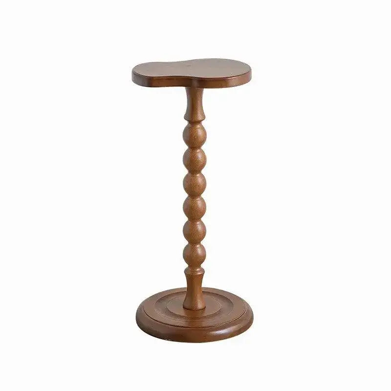 retro-solid-wood-small-side-table-round-medieval-solid-wood-small-coffee-table-furniture-besontique-home-60812 - Besontique Home