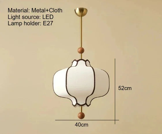 Retro Style Pendant Wooden Ball Ceiling Light │ Japandi Dining Room Hanging Lamp - Besontique Home