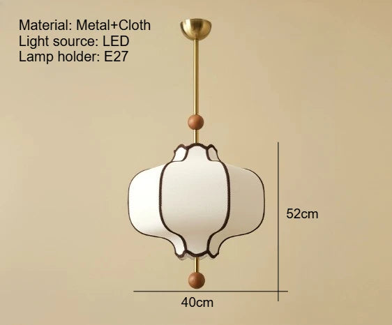 Retro Style Pendant Wooden Ball Ceiling Light │ Japandi Dining Room Hanging Lamp - Besontique Home