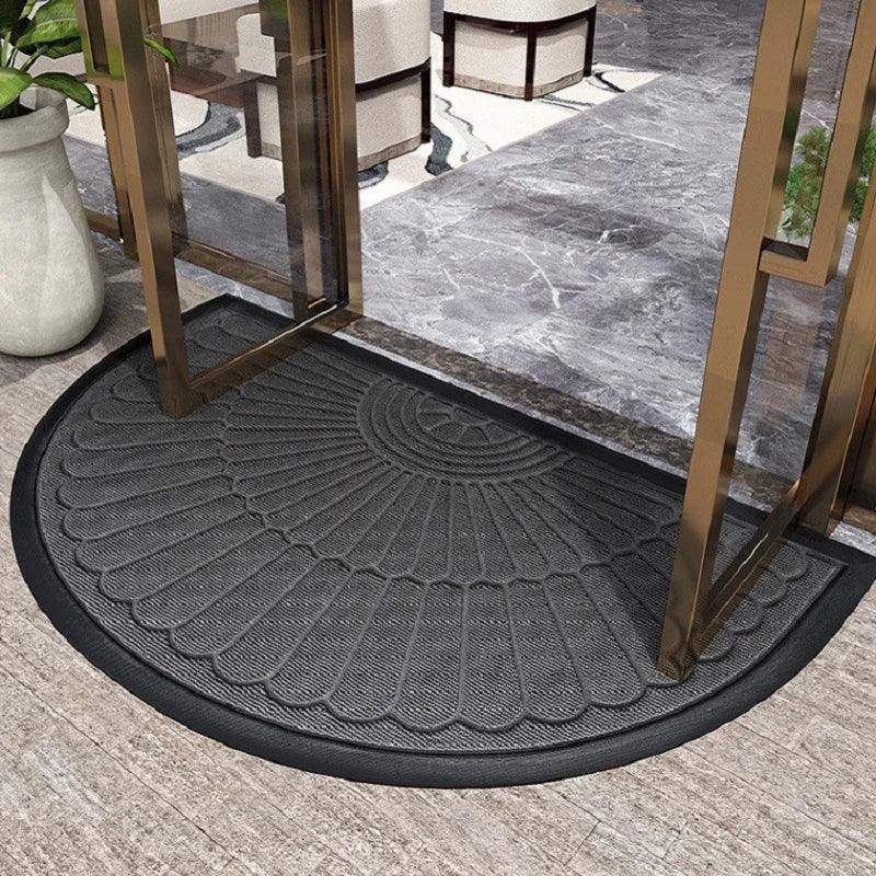 semicircle-geometric-pattern-pvc-door-mat-anti-slip-entrance-floor-rug-mat-footpad-besontique-home-69578 - Besontique Home