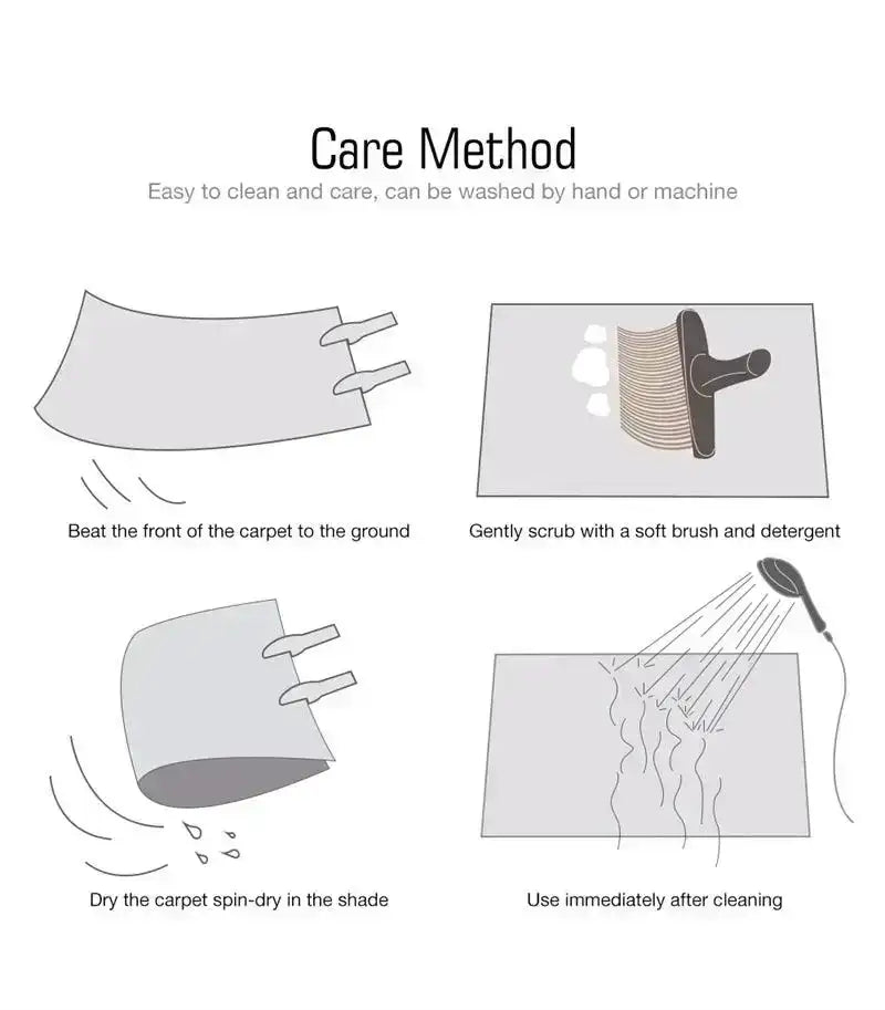 Simple Irregular Solid Color Rug Carpet │ Modern style Plush Bedroom Living room Floor Mat - Besontique Home