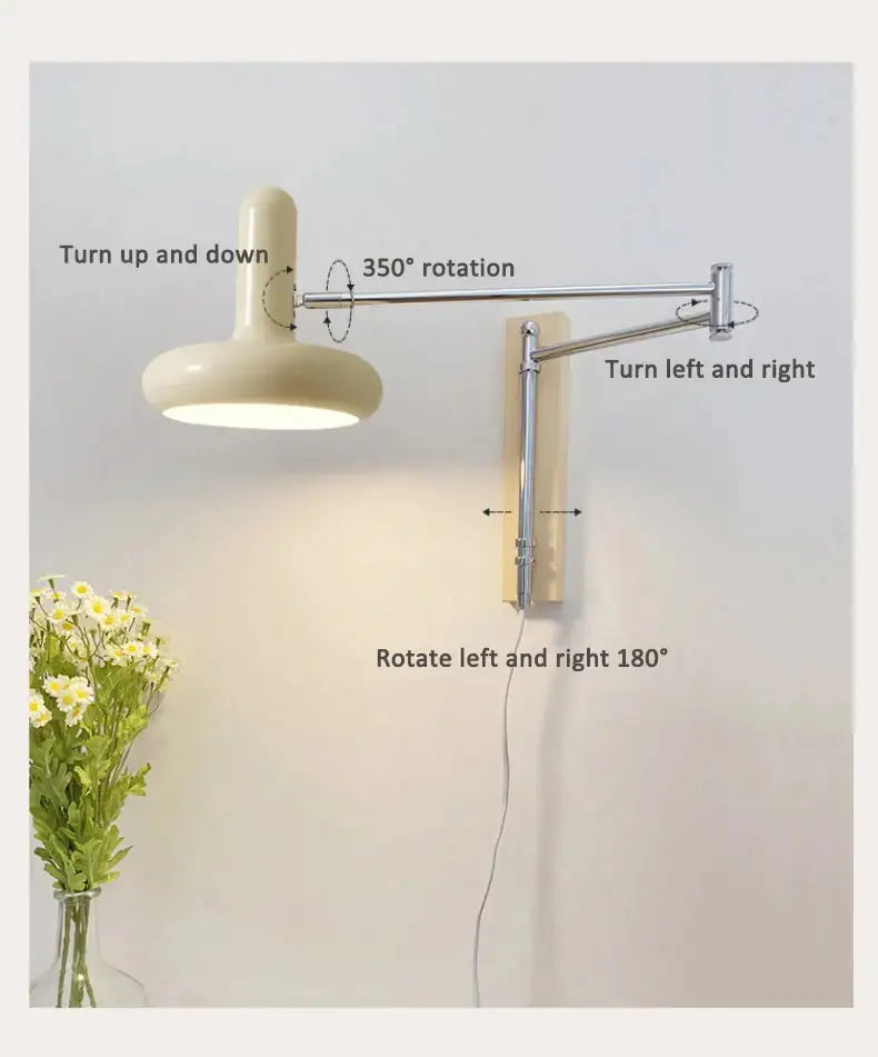 simple-white-beige-arm-wall-lamp-modern-nordic-style-led-rotating-metal-hanging-light-copy-besontique-home-74575 - Besontique Home