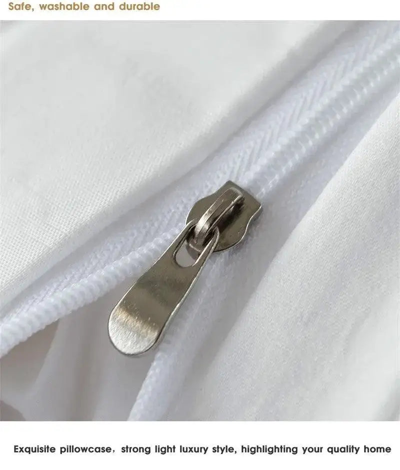 simple-white-luxury-pinch-pleat-bedding-set-high-quality-quilt-bed-duvet-cover-pillow-case-besontique-home-28100 - Besontique Home
