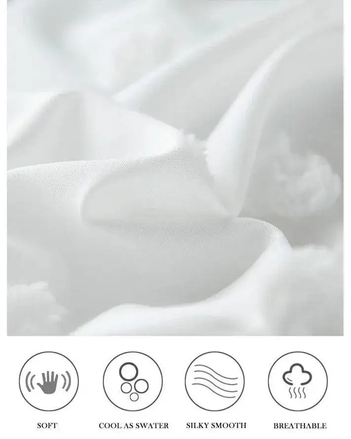 simple-white-luxury-pinch-pleat-bedding-set-high-quality-quilt-bed-duvet-cover-pillow-case-besontique-home-37808 - Besontique Home