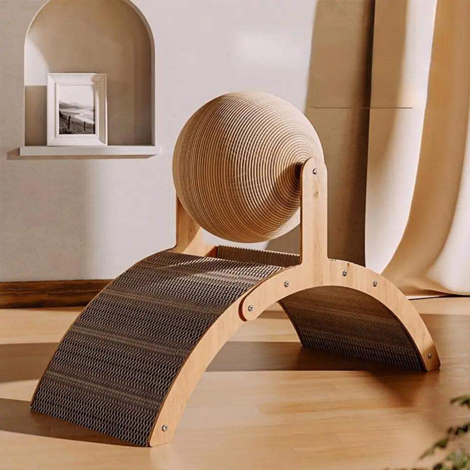 sisal-rope-ball-wooden-cat-scratcher-scraper-or-pet-friendly-2-in-1-wear-resistant-scratching-board-pad-furniture-besontique-home-69926 - Besontique Home