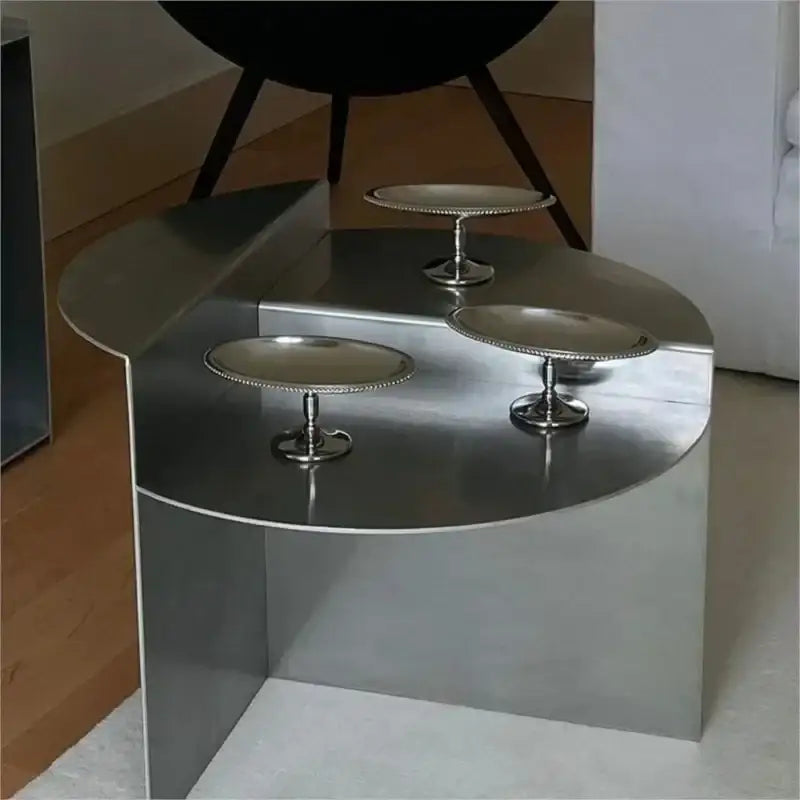 stainless-steel-silver-coffee-living-room-table-japandi-modern-round-metal-layered-bedside-table-furniture-besontique-home-99279 - Besontique Home