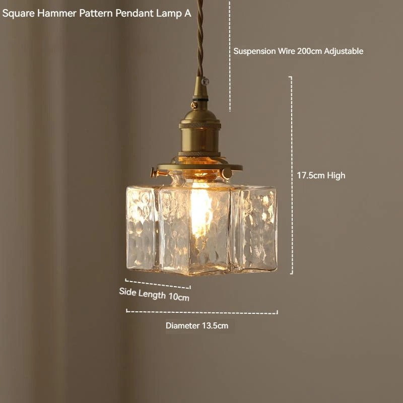 Nordic Vintage Glass Pendant Ceiling Lamp Lighting │ Modern Dining Table Chandeliers Hanging Light Besontique Home Decor