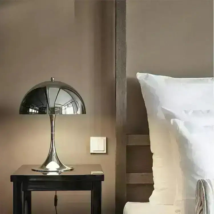 vintage-design-mushroom-shaped-table-lamp-light-white-black-gold-silver-besontique-home-12558 - Besontique Home