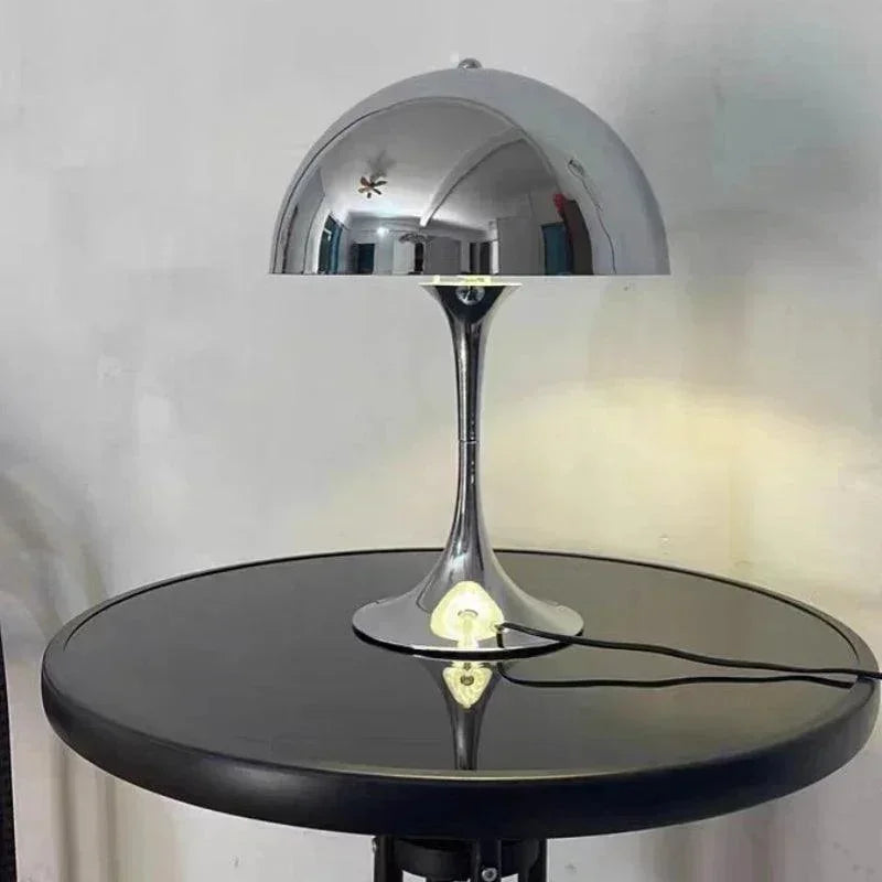 Vintage Design Mushroom Shaped Table Lamp Light (White / Black / Gold / Silver) - Besontique Home