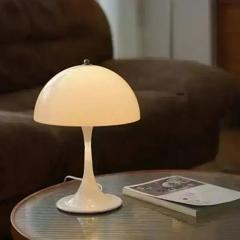 vintage-design-mushroom-shaped-table-lamp-light-white-black-gold-silver-besontique-home-49220 - Besontique Home