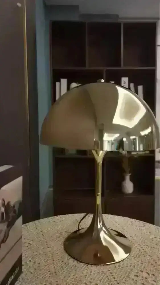 vintage-design-mushroom-shaped-table-lamp-light-white-black-gold-silver-besontique-home-74387 - Besontique Home