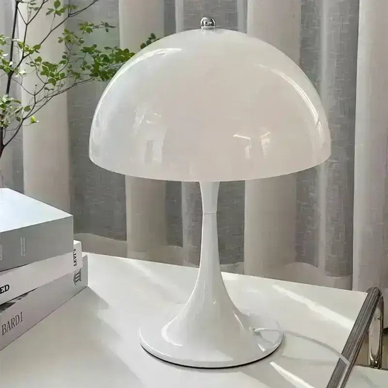vintage-design-mushroom-shaped-table-lamp-light-white-black-gold-silver-besontique-home-80090 - Besontique Home