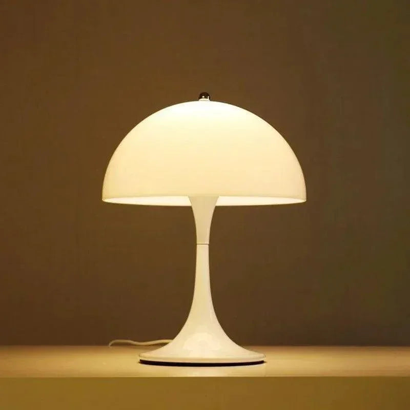 Vintage Design Mushroom Shaped Table Lamp Light (White / Black / Gold / Silver) - Besontique Home