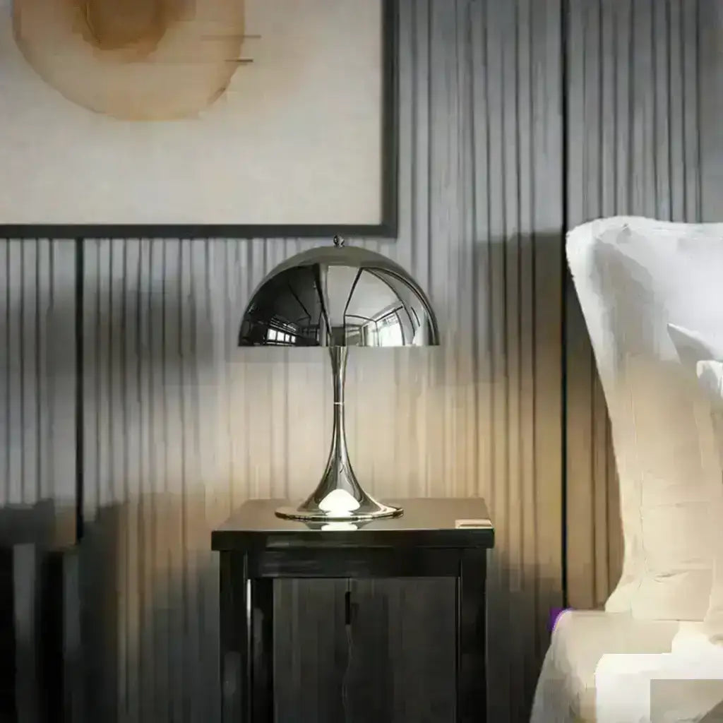 vintage-design-mushroom-shaped-table-lamp-light-white-black-gold-silver-besontique-home-92275 - Besontique Home
