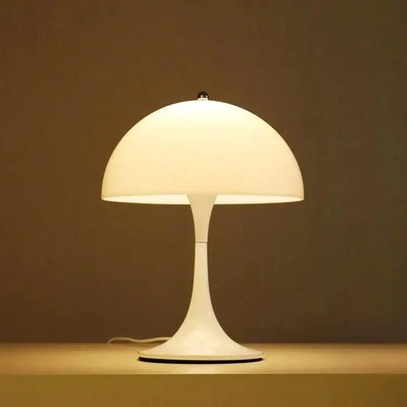 Vintage Design Mushroom Shaped Table Lamp Light (White / Black / Gold / Silver) - Besontique Home