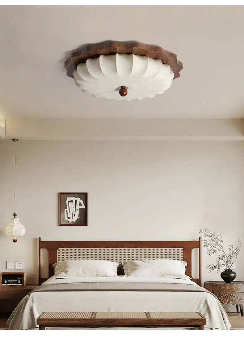 vintage-fabric-art-ceiling-light-japandi-style-chandelier-hanging-lamp-besontique-home-41641 - Besontique Home