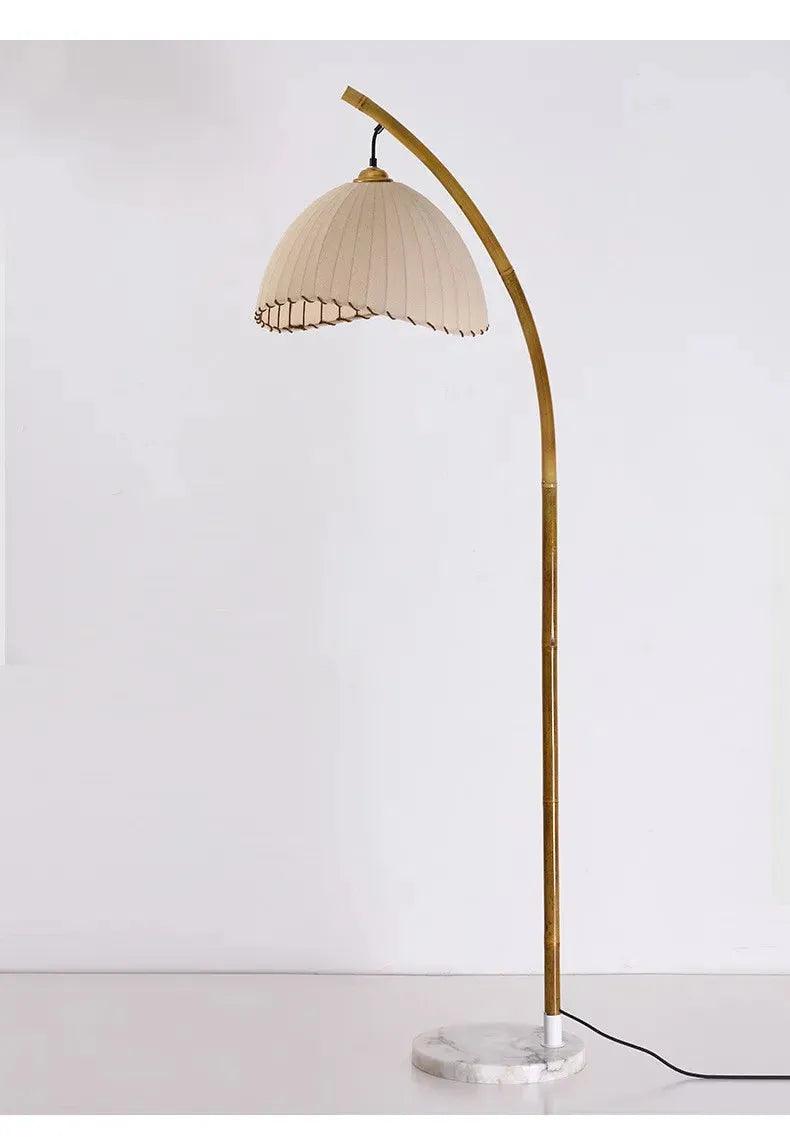 Vintage Retro style Bamboo Tall Floor Lamp - Besontique Home