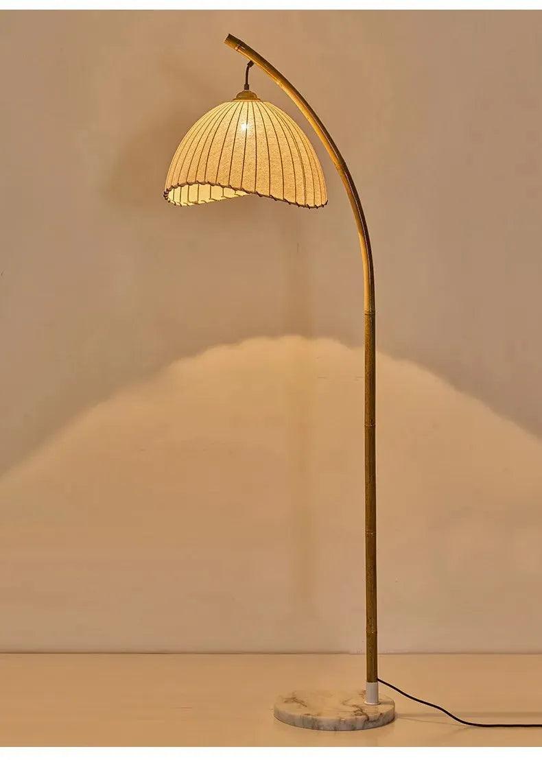 Vintage Retro style Bamboo Tall Floor Lamp - Besontique Home