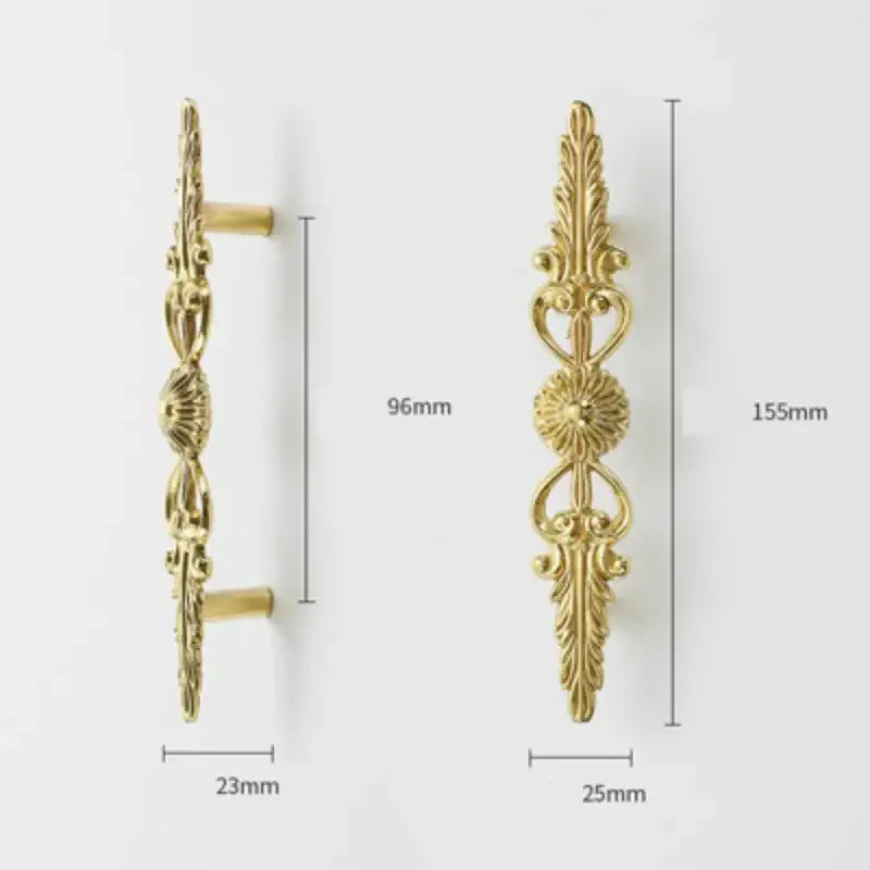 vintage-style-gold-brass-furniture-door-knob-french-european-kitchen-handles-besontique-home-44053 - Besontique Home