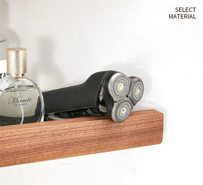 walnut-wood-wall-mounted-corner-storage-rack-blackwhite-modern-bathroom-triangle-organizer-shelf-shelves-besontique-home-84425 - Besontique Home