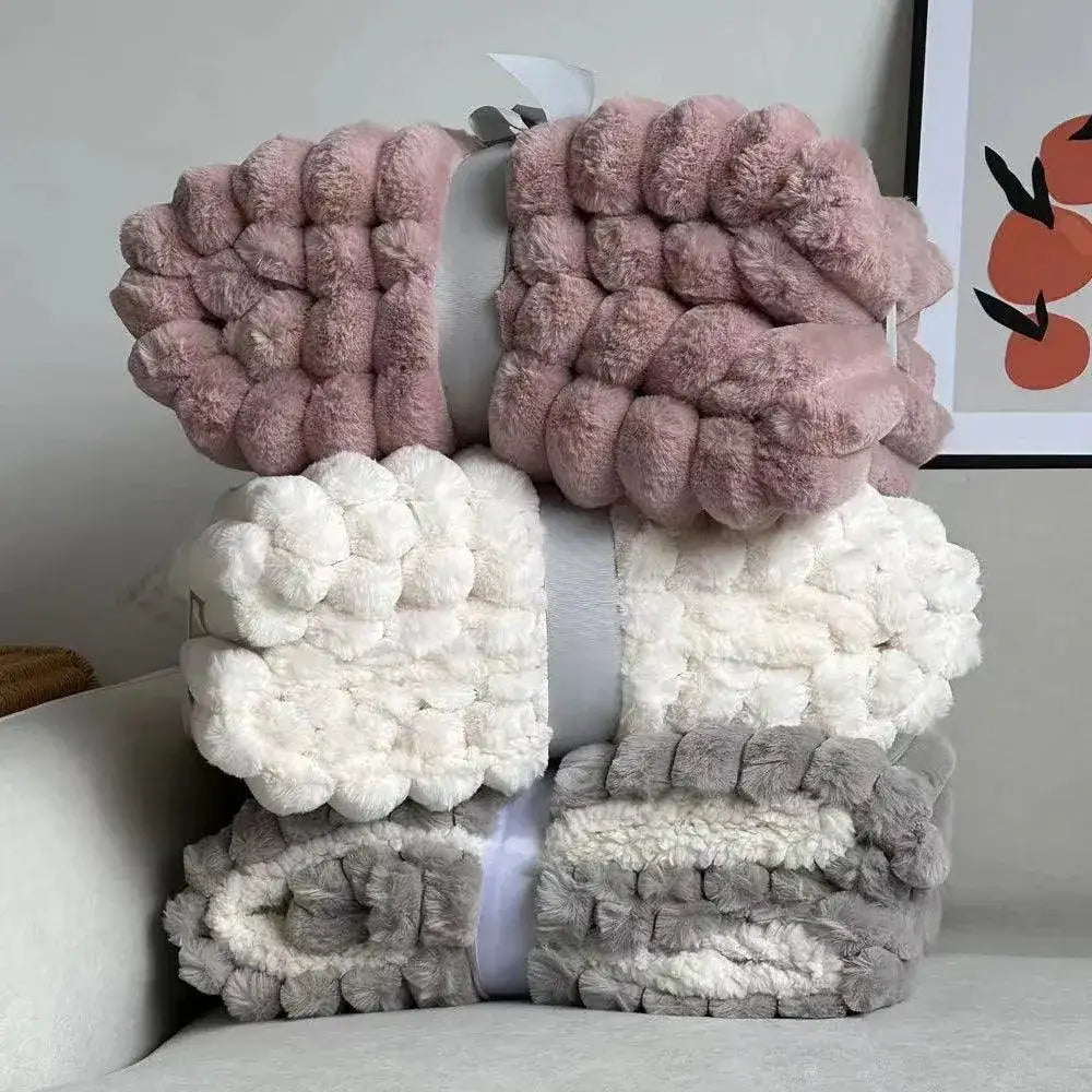 warm-faux-rabbit-plush-blanket-thickened-padded-covering-throw-blanket-for-sofa-couch-bed-decor-besontique-home-91148 - Besontique Home