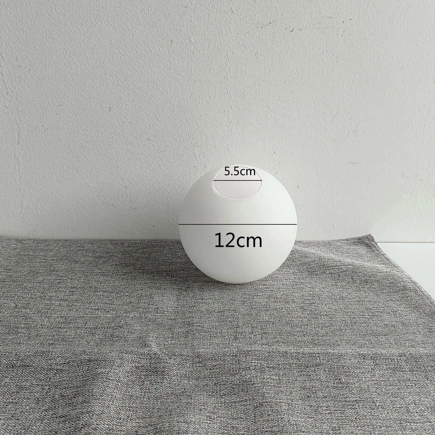White Glass Ball Lamp Shade │ Milky Globe Lamp shades Fitting Light - Besontique Home