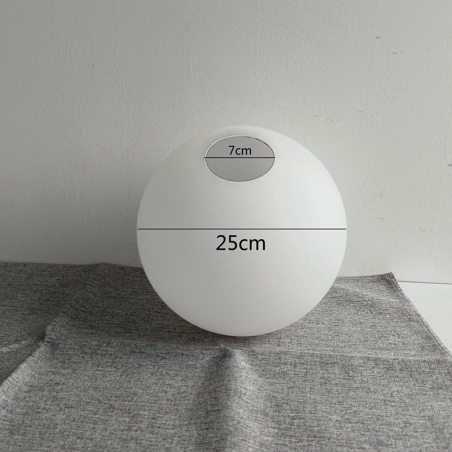 White Glass Ball Lamp Shade │ Milky Globe Lamp shades Fitting Light - Besontique Home