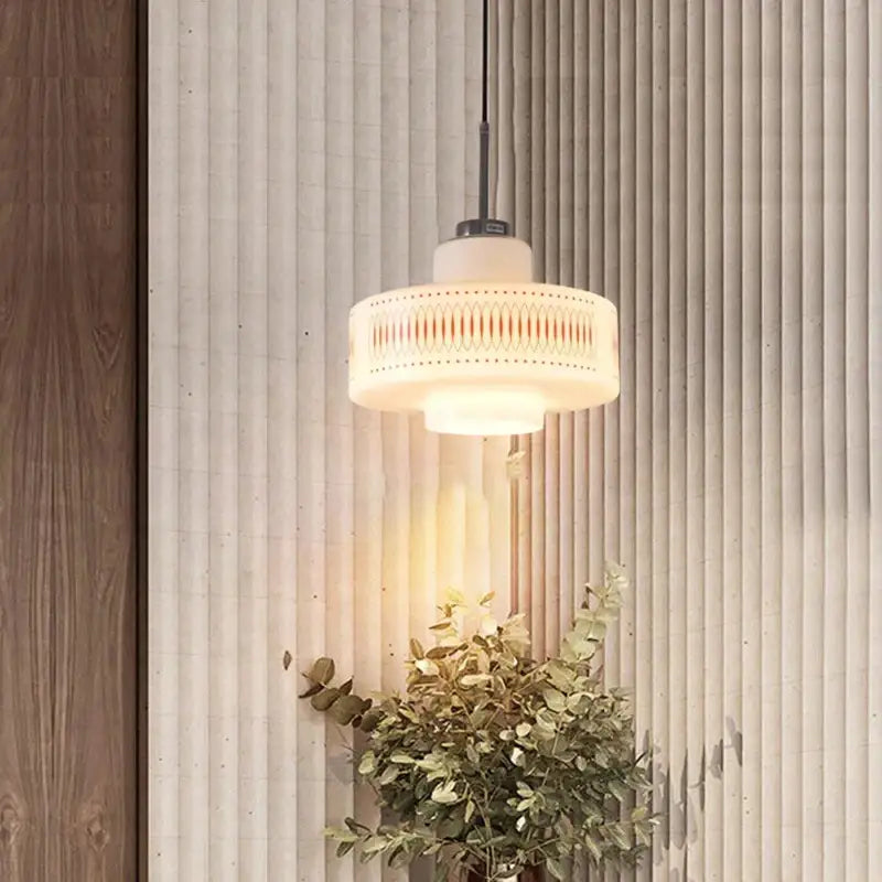 white-glass-geometric-pattern-pendant-ceiling-lamp-light-besontique-home-20054 - Besontique Home
