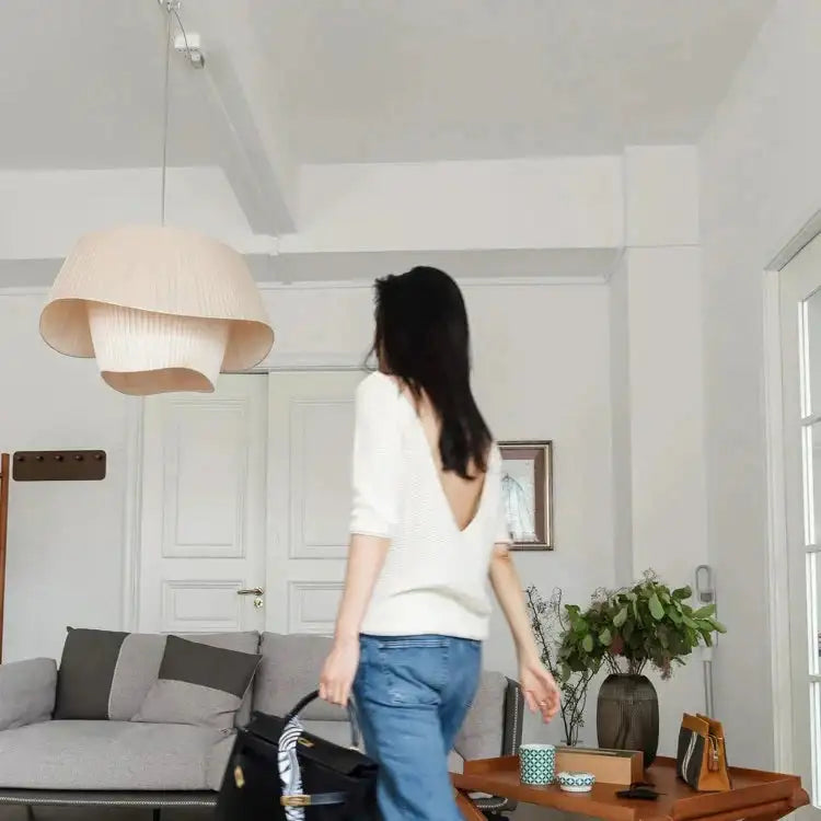 White Pendant Big Ceiling Lamp Light - Besontique Home