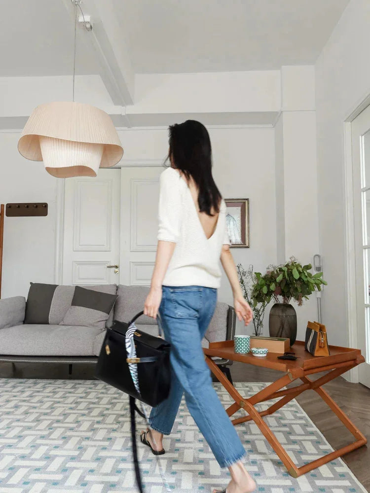 White Pendant Big Ceiling Lamp Light - Besontique Home
