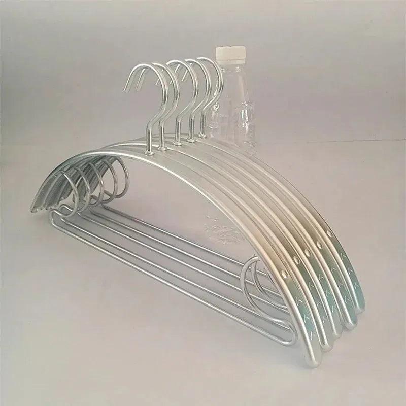 Wide Metal Gold & Silver Clothes Hanger │ Aluminum Alloy Wardrobe Organizer for Sweater Pants - Besontique Home